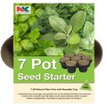 Plantation Products Plantation Products PFB7 All Natural Fiber 7 Pot Seed Starter Kit 8 Count PFB7